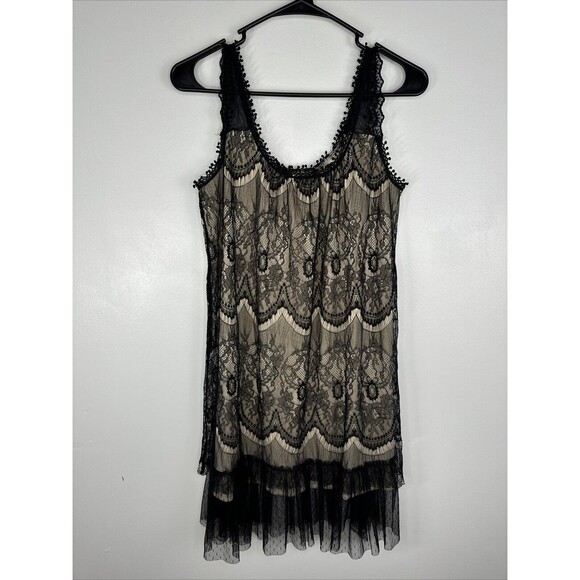 Pretty Good Dresses & Skirts - Black Lace Mini Dress Sz Small  Whimsy Goth Romantic Grunge